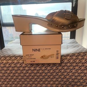 Nine West Gold Sandals